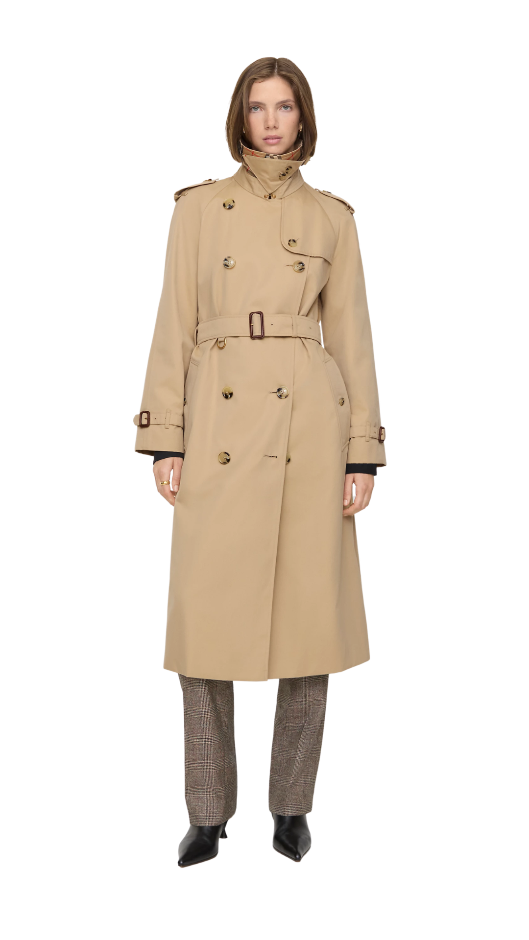 Long Waterloo Heritage Trench Coat in Honey Beige