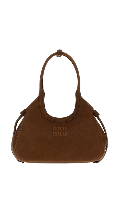 Ivy Nappa Leather Tote Bag in Oak