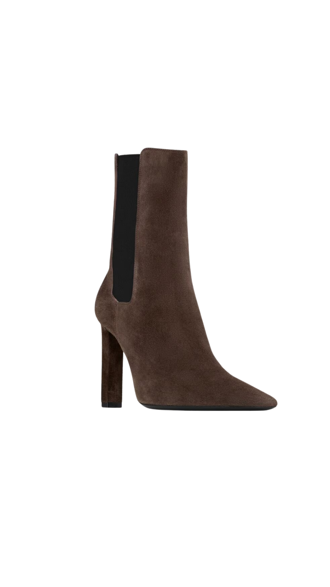 Francoise Chelsea Booties in Dark Chocolate Suede