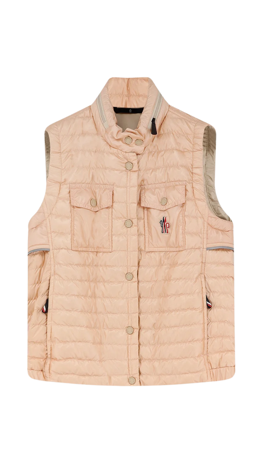 Gumiane Sleeveless Down Jacket in Pink