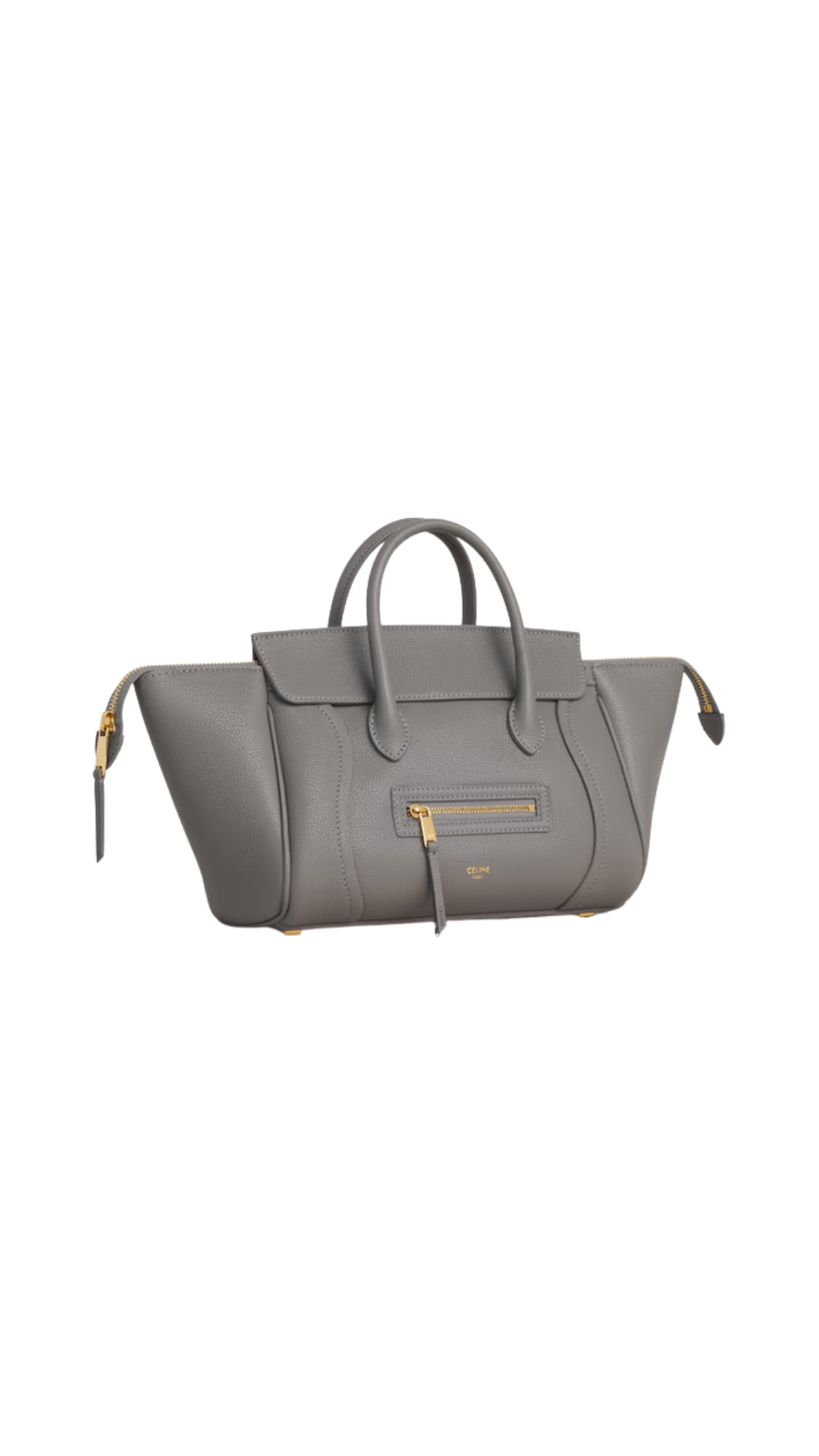 Little Luggage in Light Graphite Grained Calfskin
