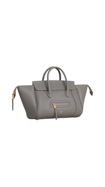 Little Luggage in Light Graphite Grained Calfskin