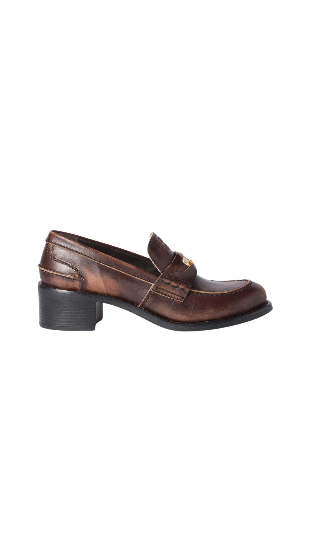 Decò Calf Leather Loafers in Ebony