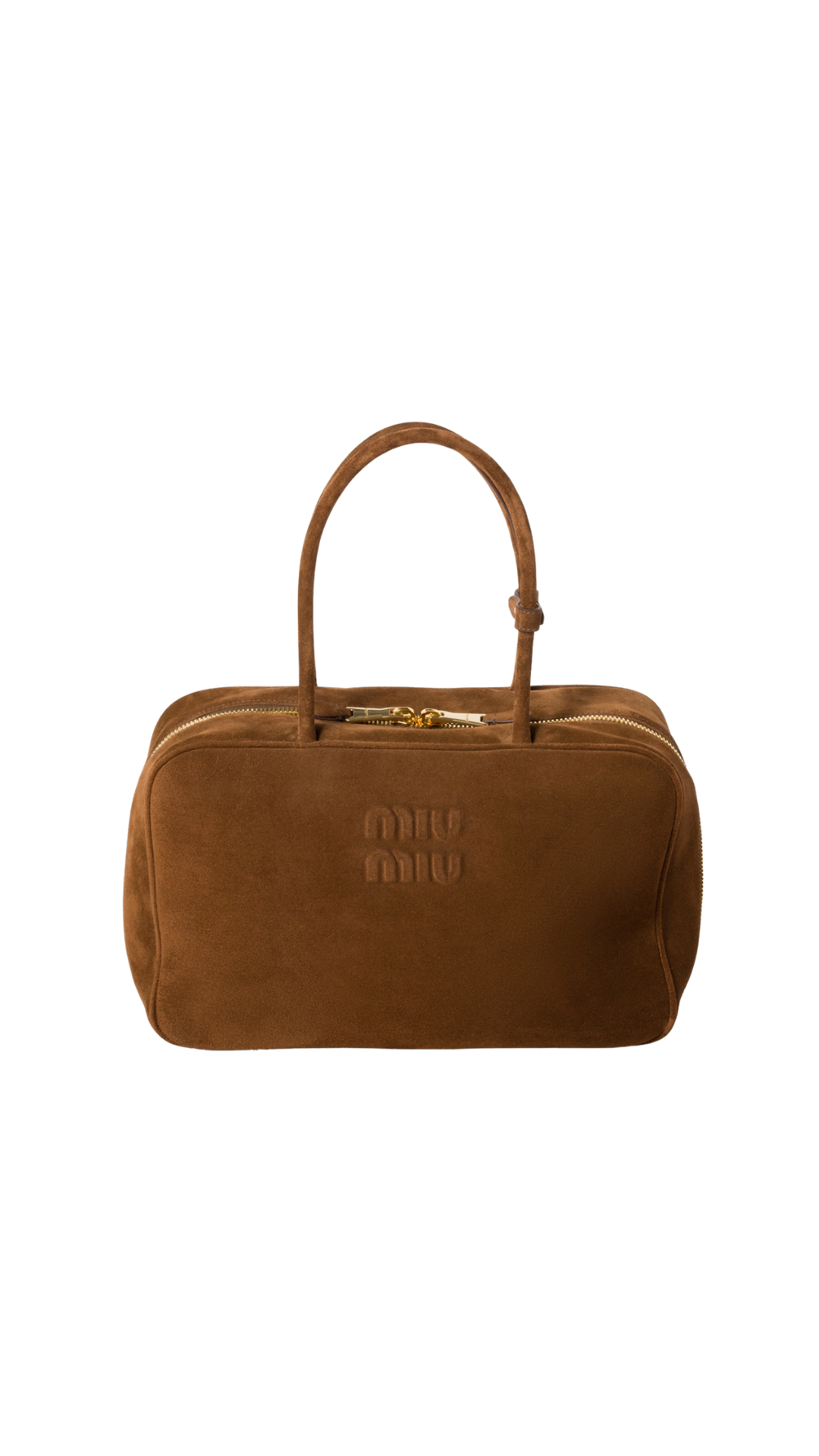 Suede Beau Bag in Cocoa Brown