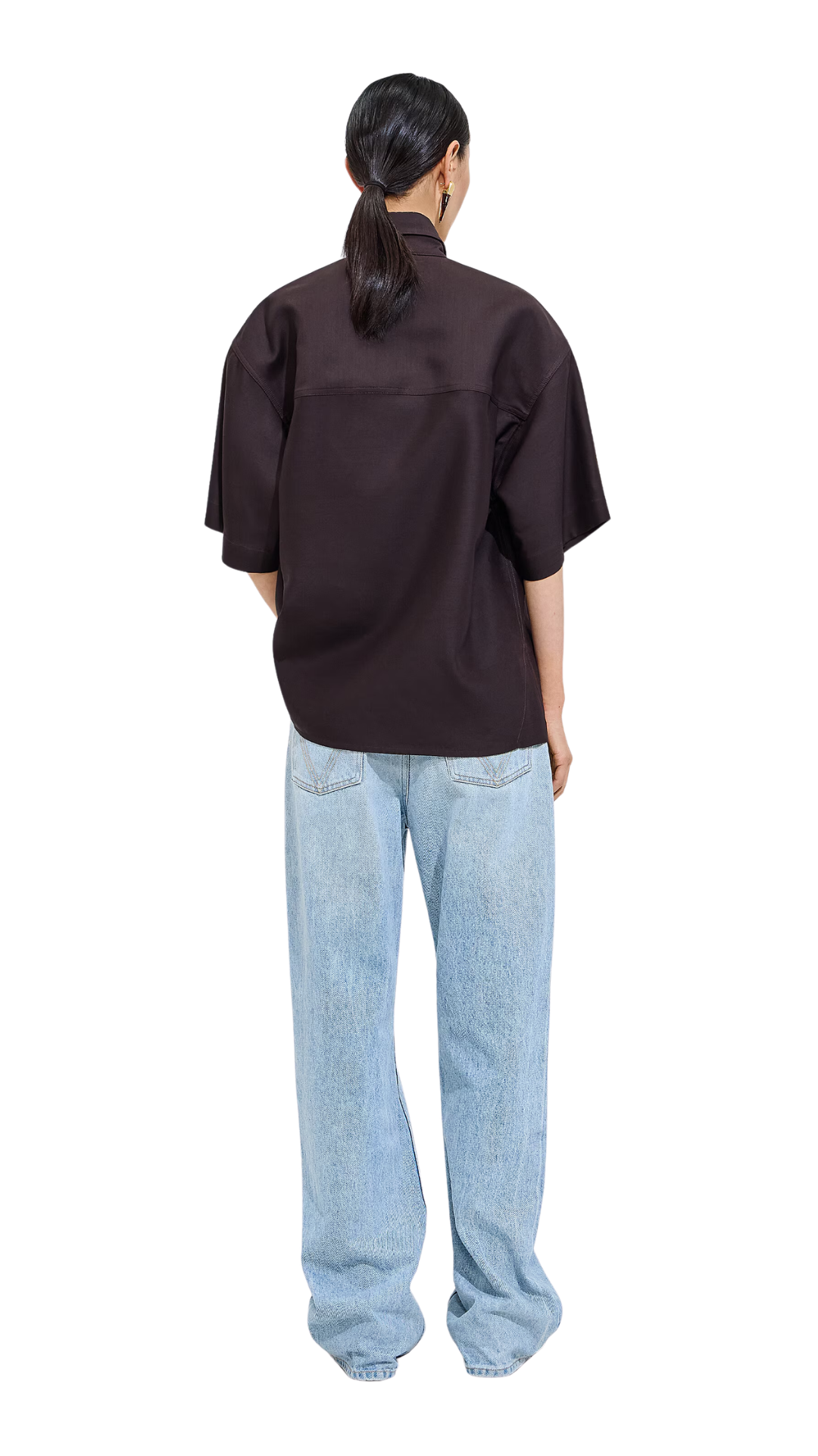 Sky Bleached Wide Leg Jeans in Light Bleach