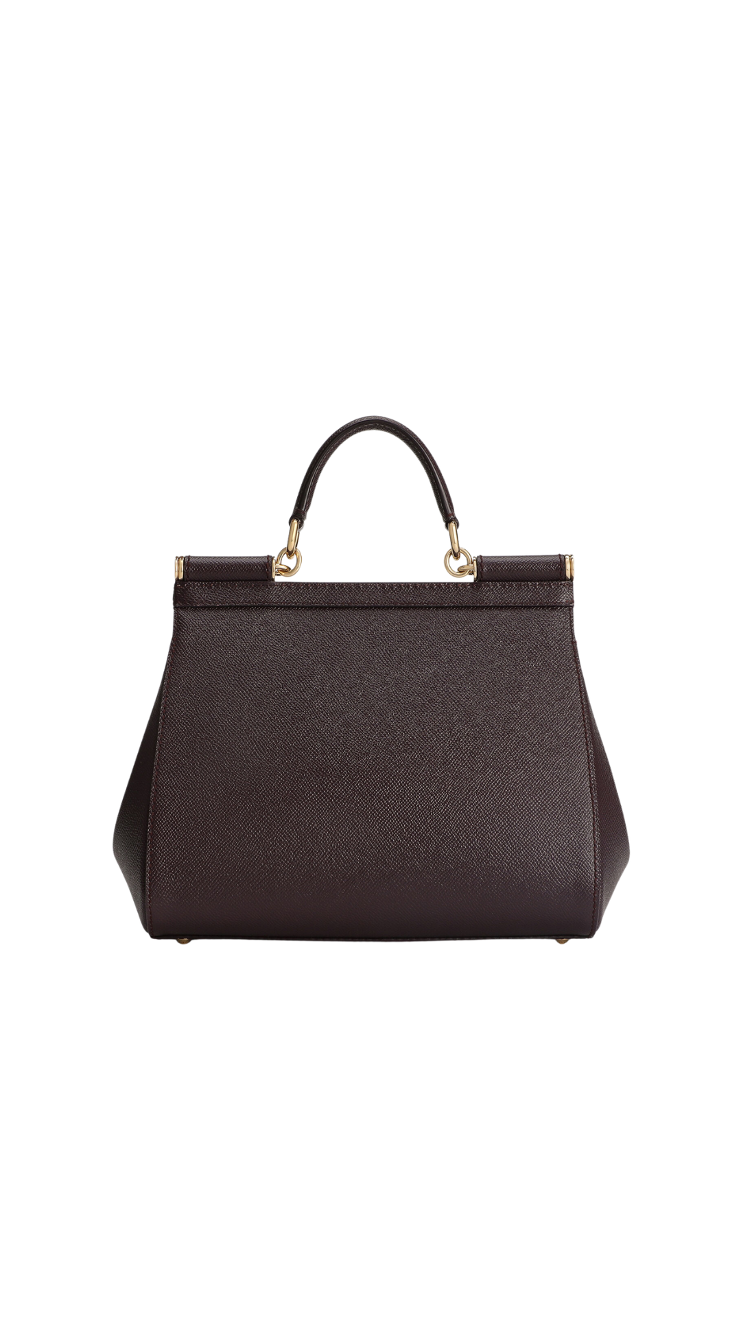 Large Sicily Handbag in Burgundy Dauphine Calfskin