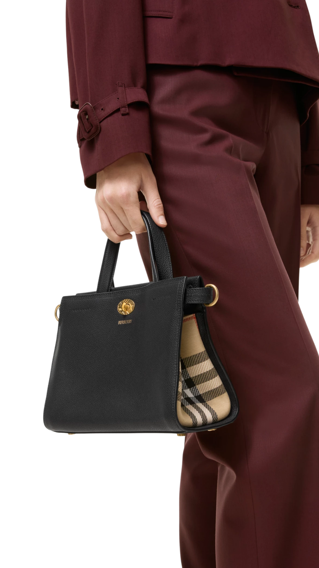Mini Check Cotswolds Tote in Black