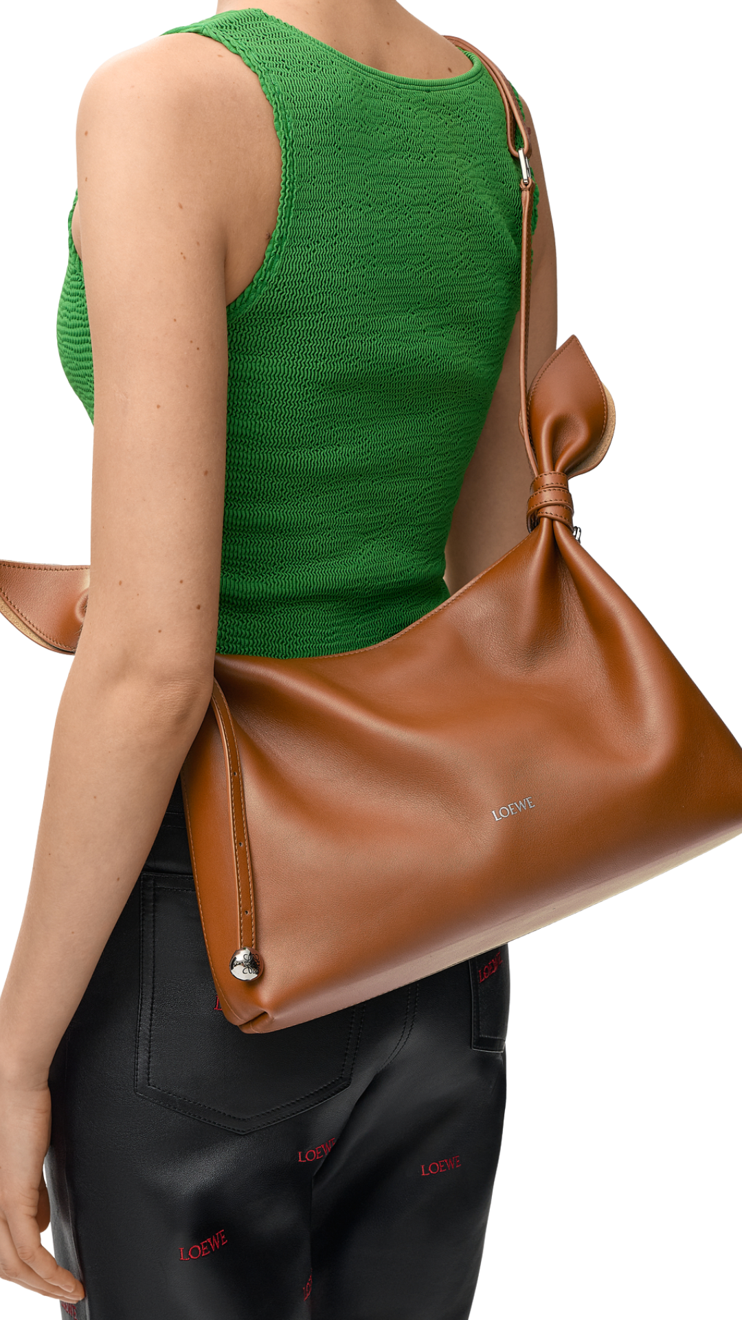 Medium Scarf Bag in Squirrel Smooth Calfskin