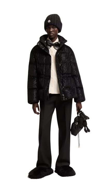 Mouettes Short Down Jacket in Black
