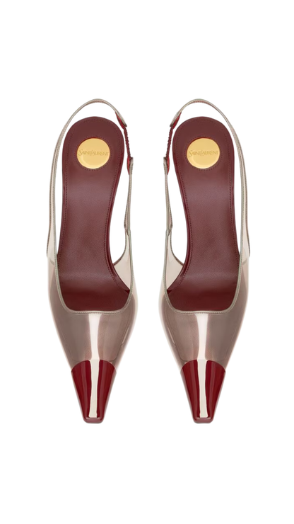 Phantom Slingback Pumps in Tpu Patent Leather