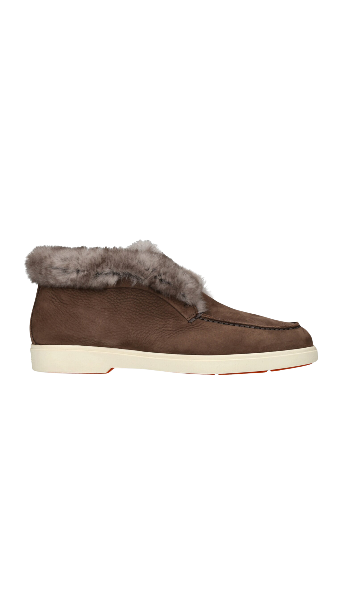 Women’s Brown Suede Desert Boot with Fur