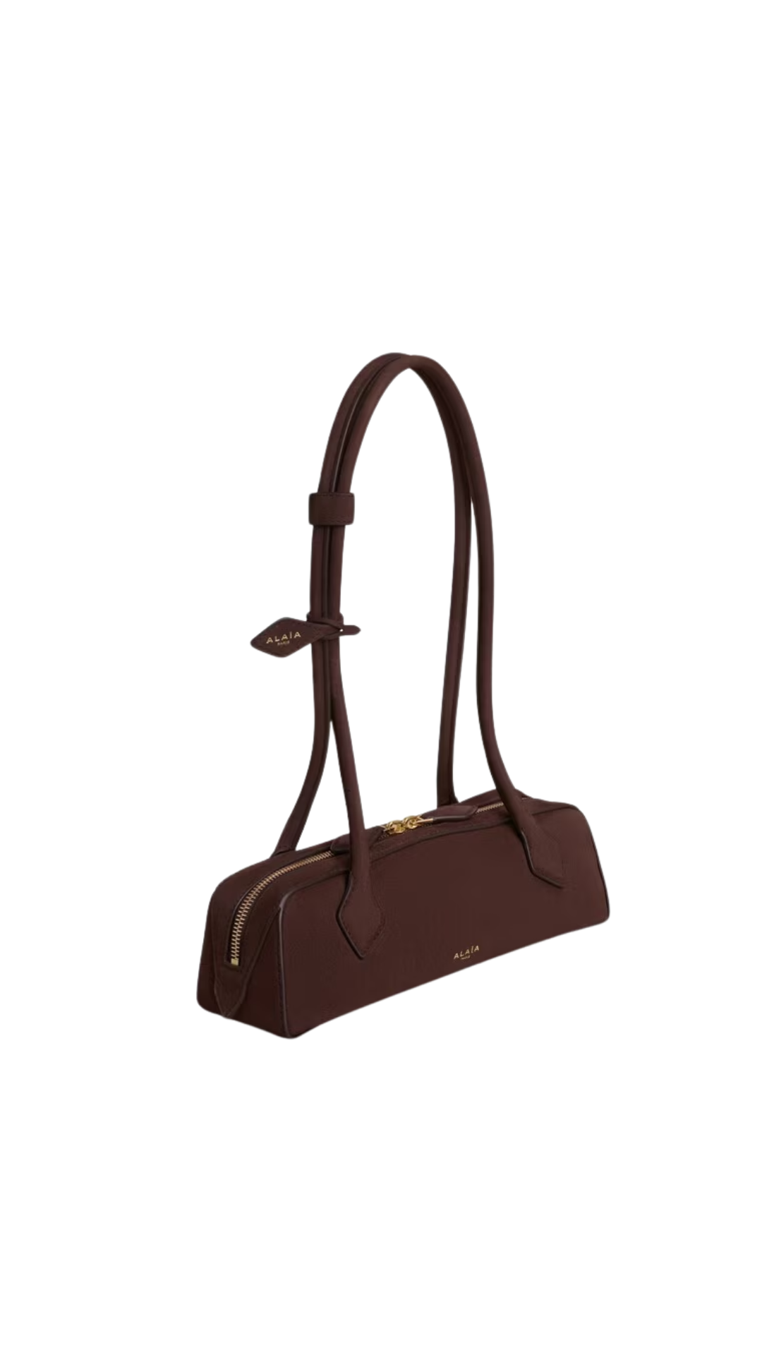 Le Teckel Small Bag in Brown/Gold Nubuck