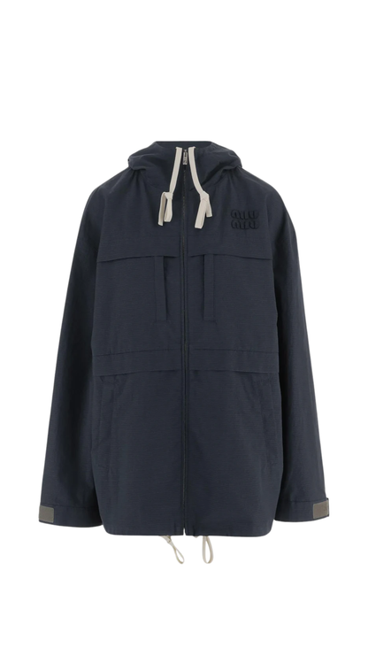Ripstop Blouson Jacket in Blue