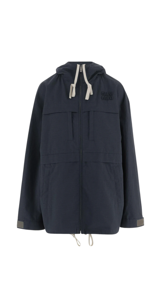 Ripstop Blouson Jacket in Blue