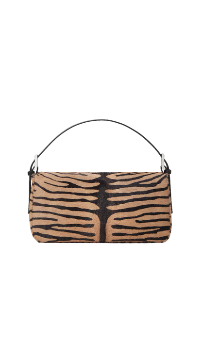 Baguette® 26424 Tiger-Print Cavallino Leather Re Edition Bag