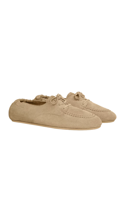Adam Lace-Up Loafer Beige