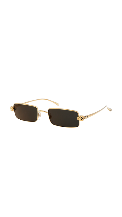 Panthère de Cartier Sunglasses in Gold/Grey