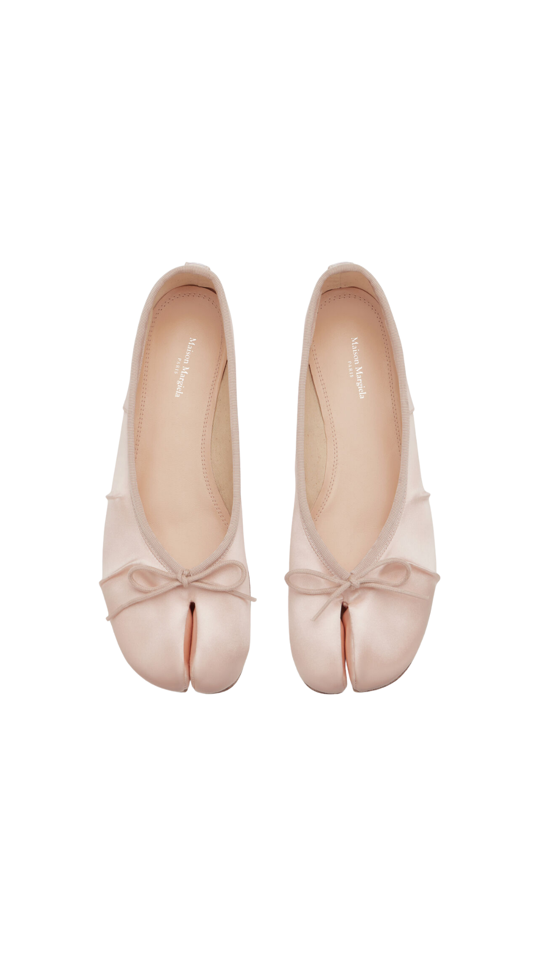 Tabi Satin Ballerina in Alba