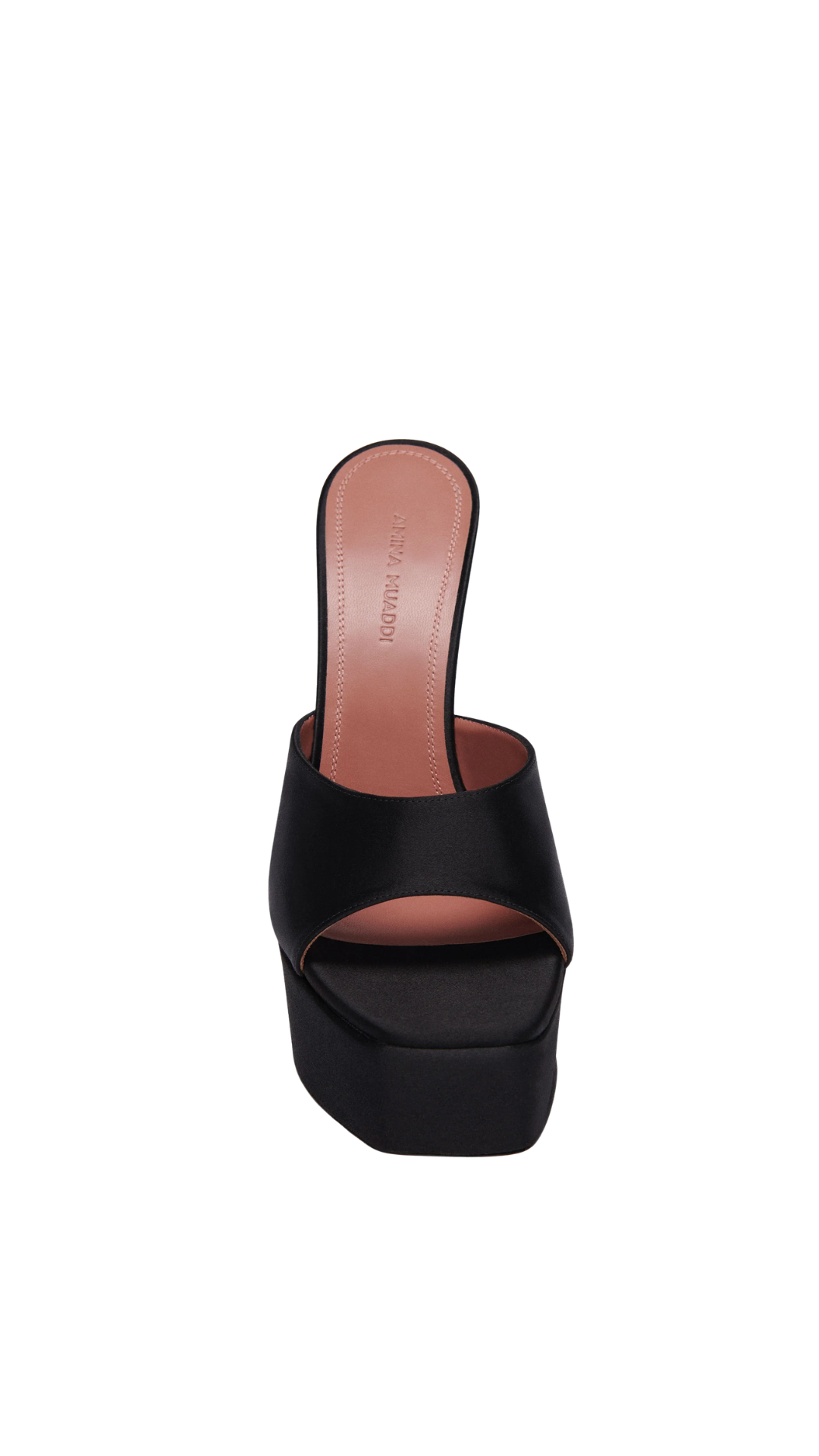 Dalida Plateau Slipper 140 Black Satin