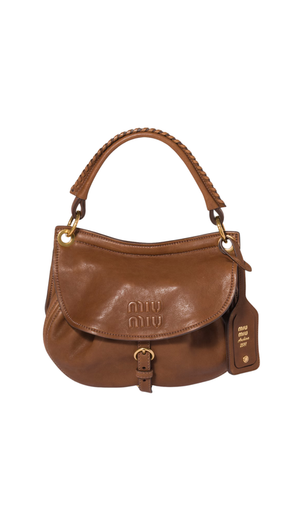 Rendez-Vous Nappa Leather Bag in Oak