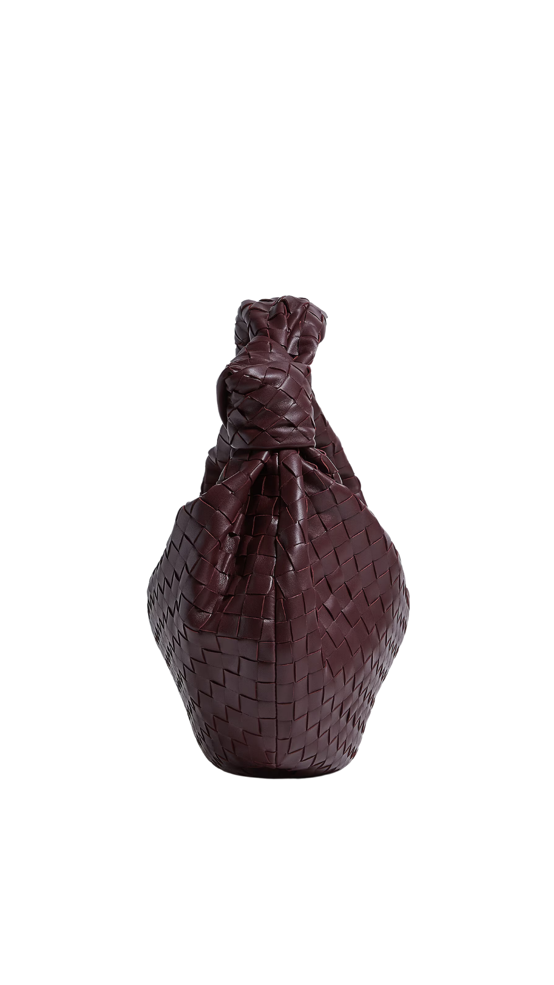 Jodie Handbag with Intrecciato Motif in Red