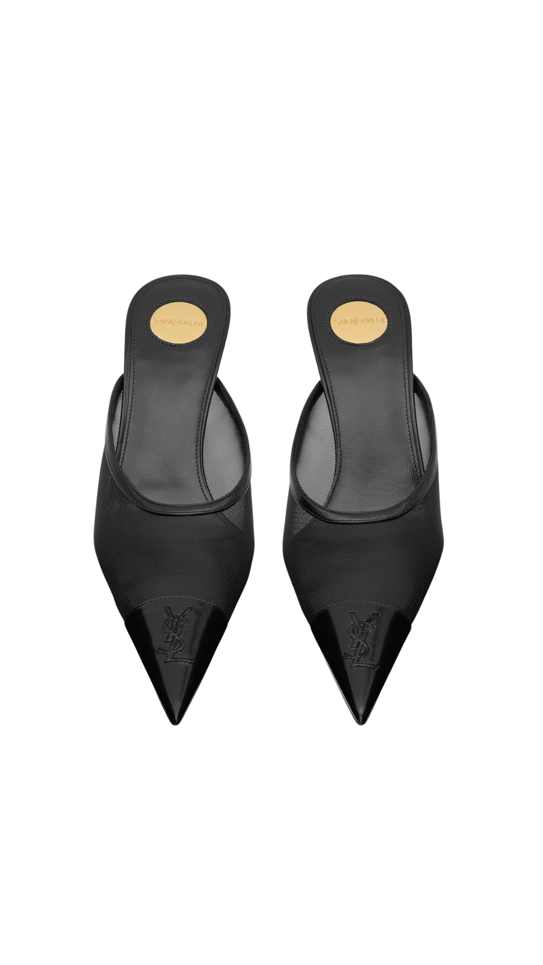 Reneé Mules in Black Mesh