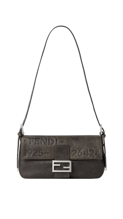 Baguette® 26424 Black Leather Stencil Print Bag