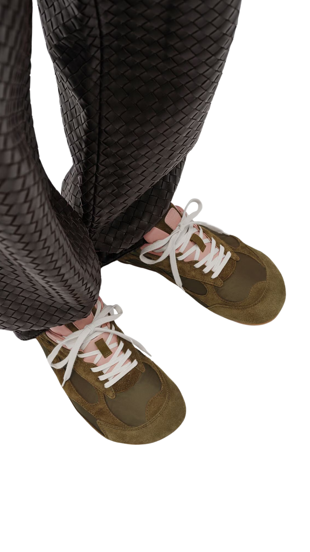 Orbit Flash Sneaker in Olive Oil/Terra Pink