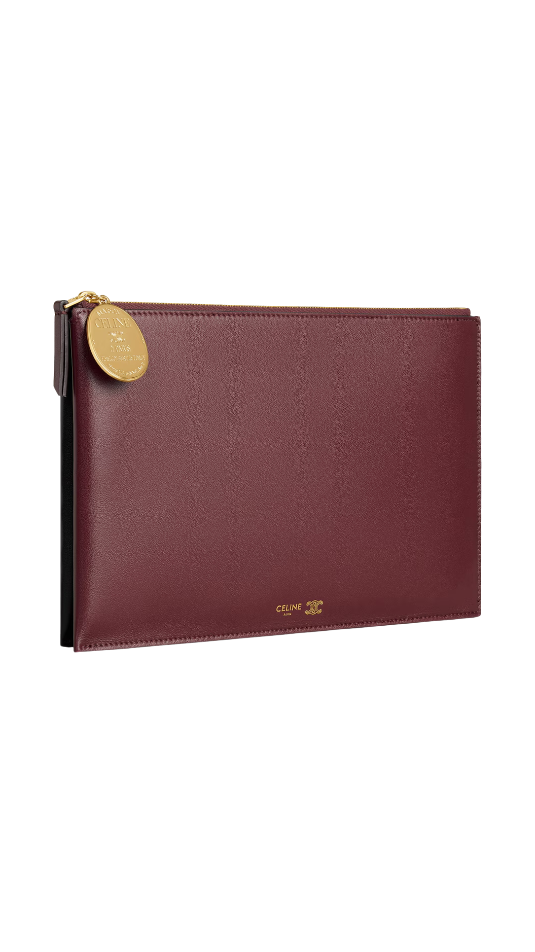 Duo Pouch in Syrah / Black Lambskin