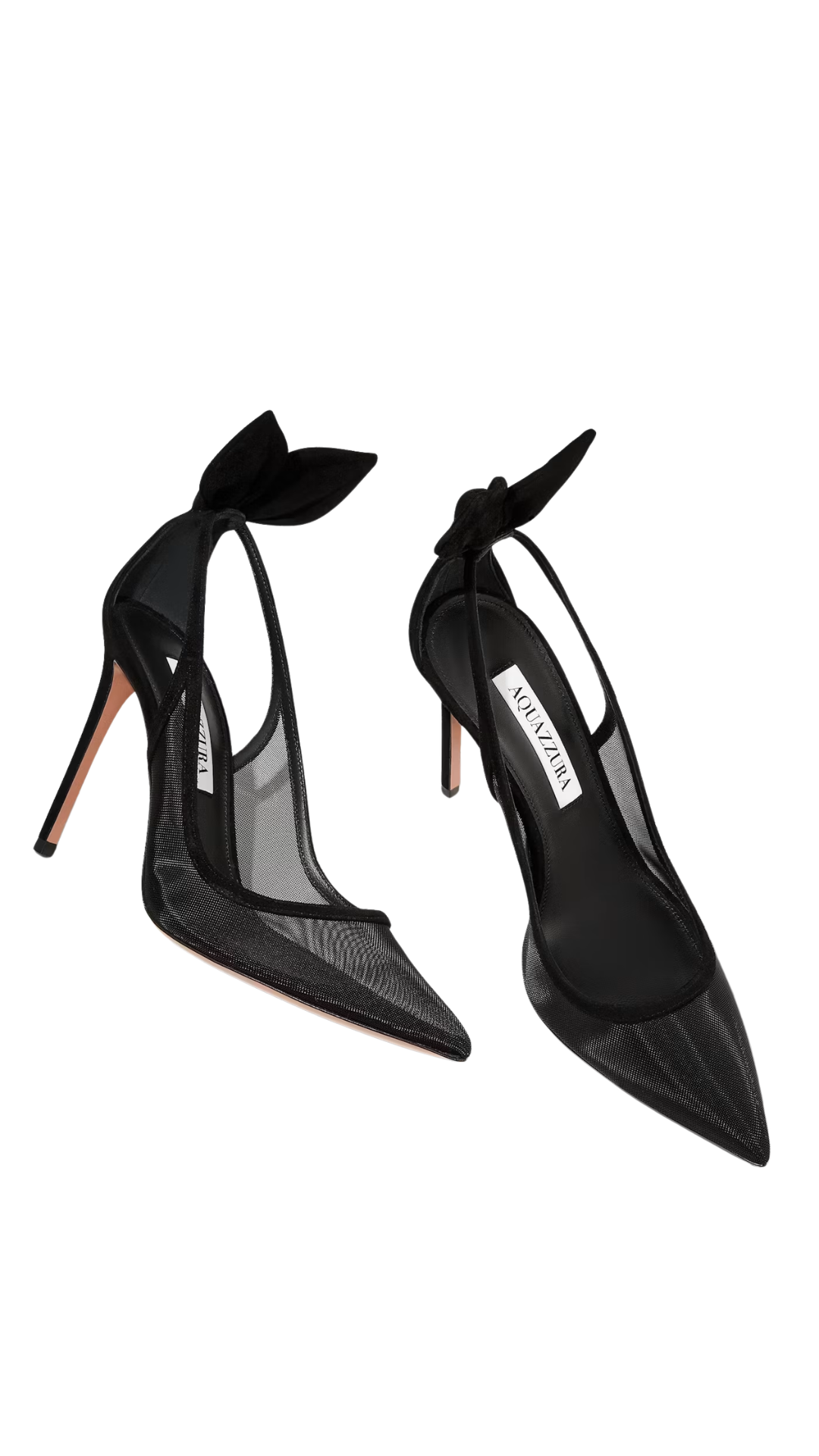 Bow Tie Mesh Pump 105 in Black