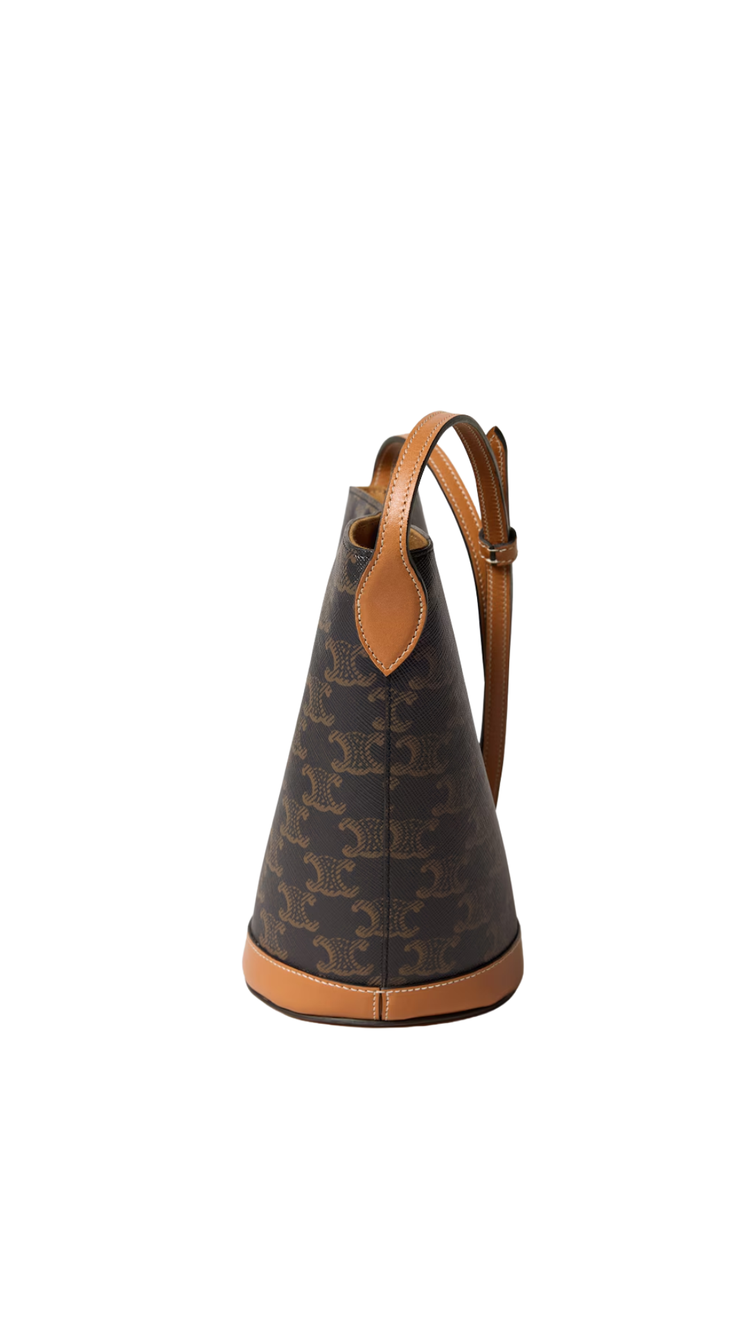Mini Bucket in Miel Triomphe Canvas