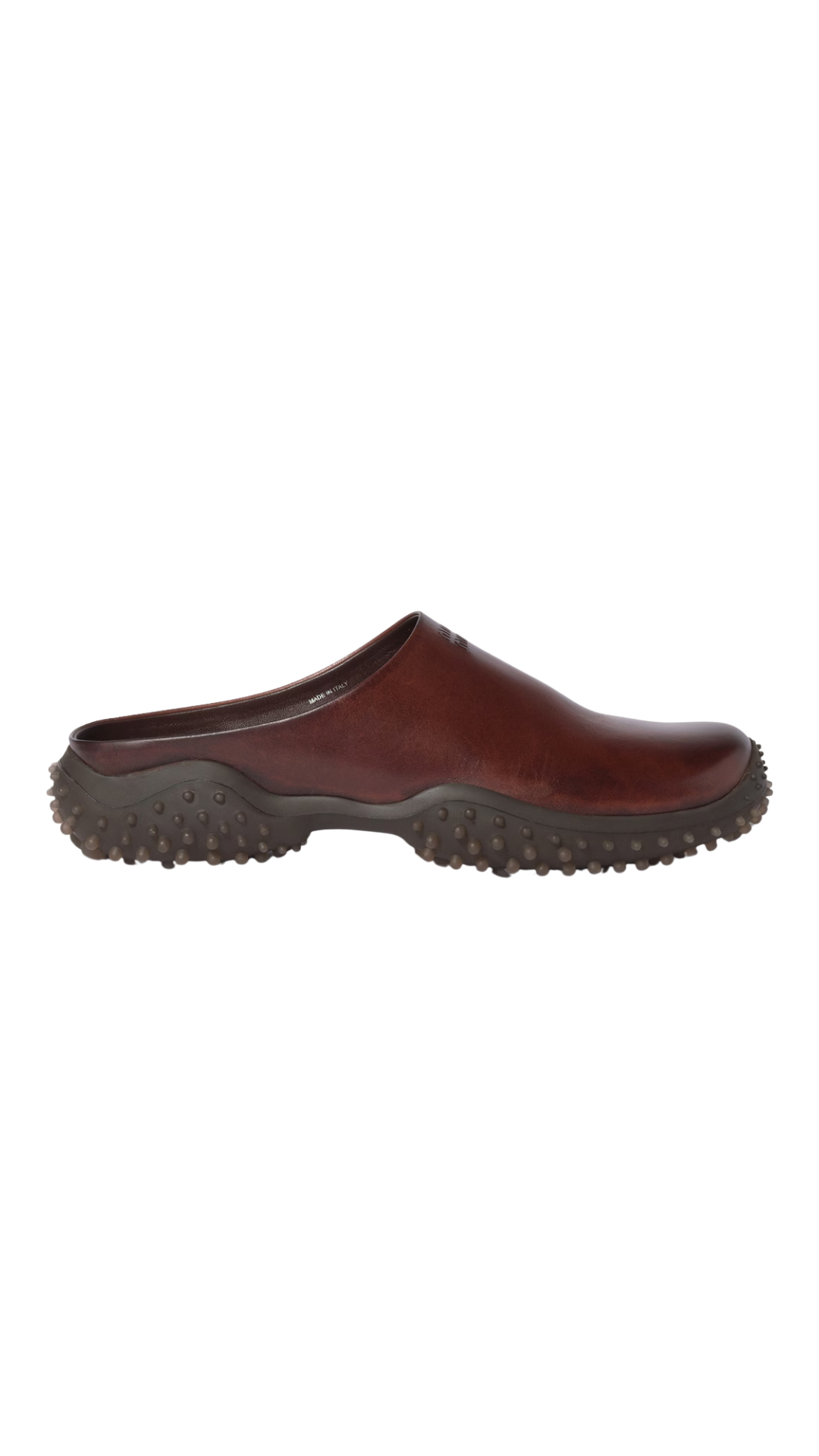 Leather Mules in Coffee