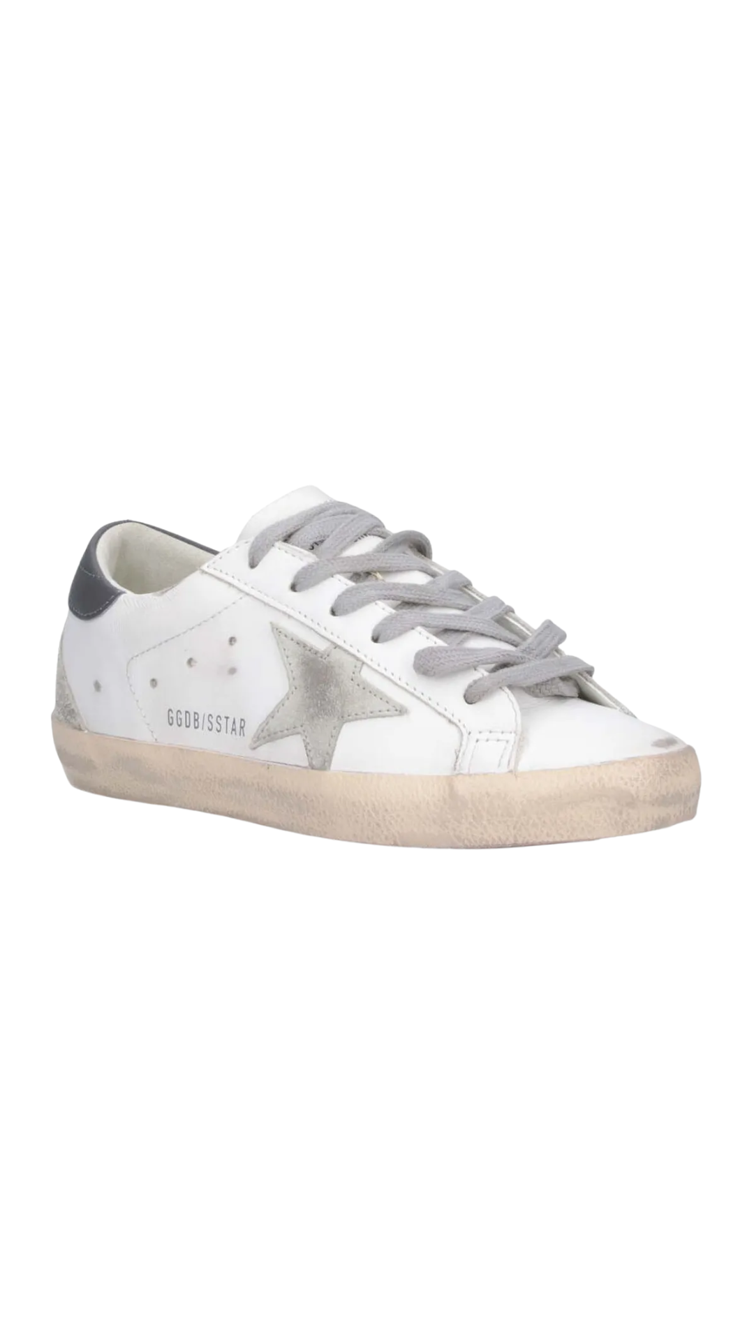 Super Star Lace-Up Sneakers in White Upper