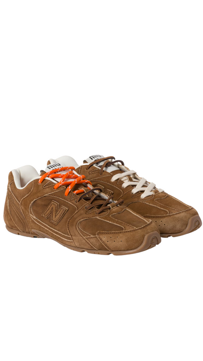 New Balance X Miu Miu 530 SL SuedeSneakers in Cinnamon