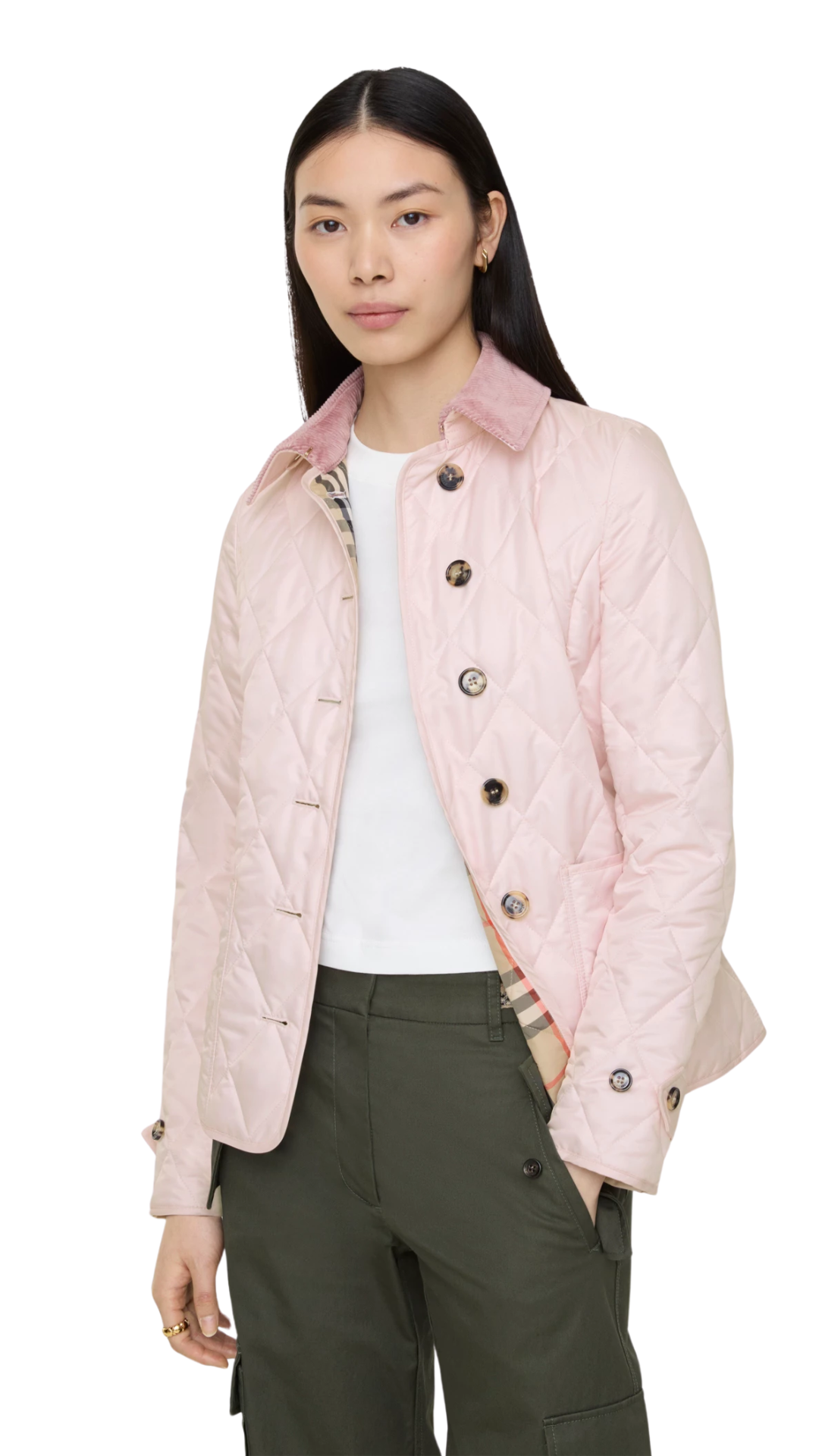 Quilted Fernleigh Jacket in Mallow Pink