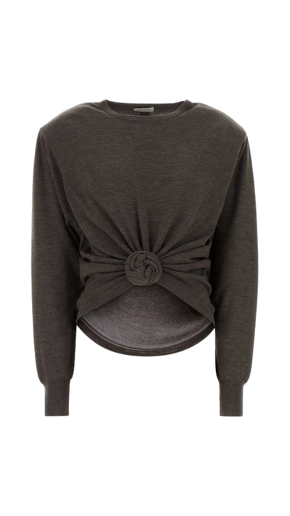 Knotted Sweater in Grey