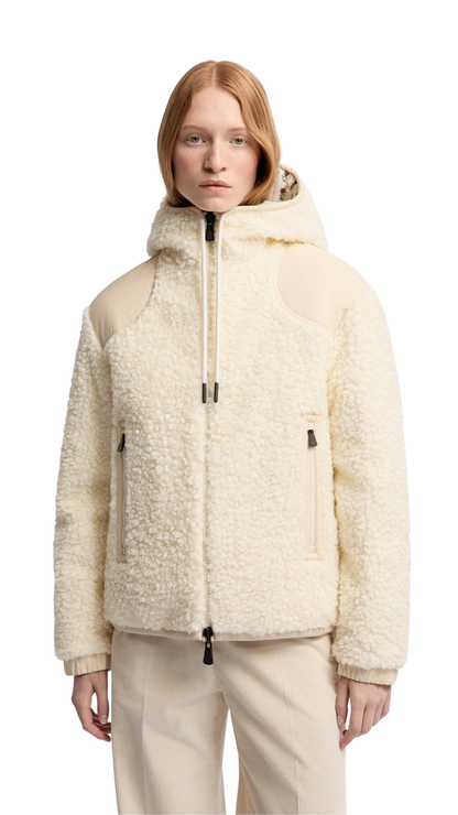 Reversible Padded Teddy Zip-Up Hoodie