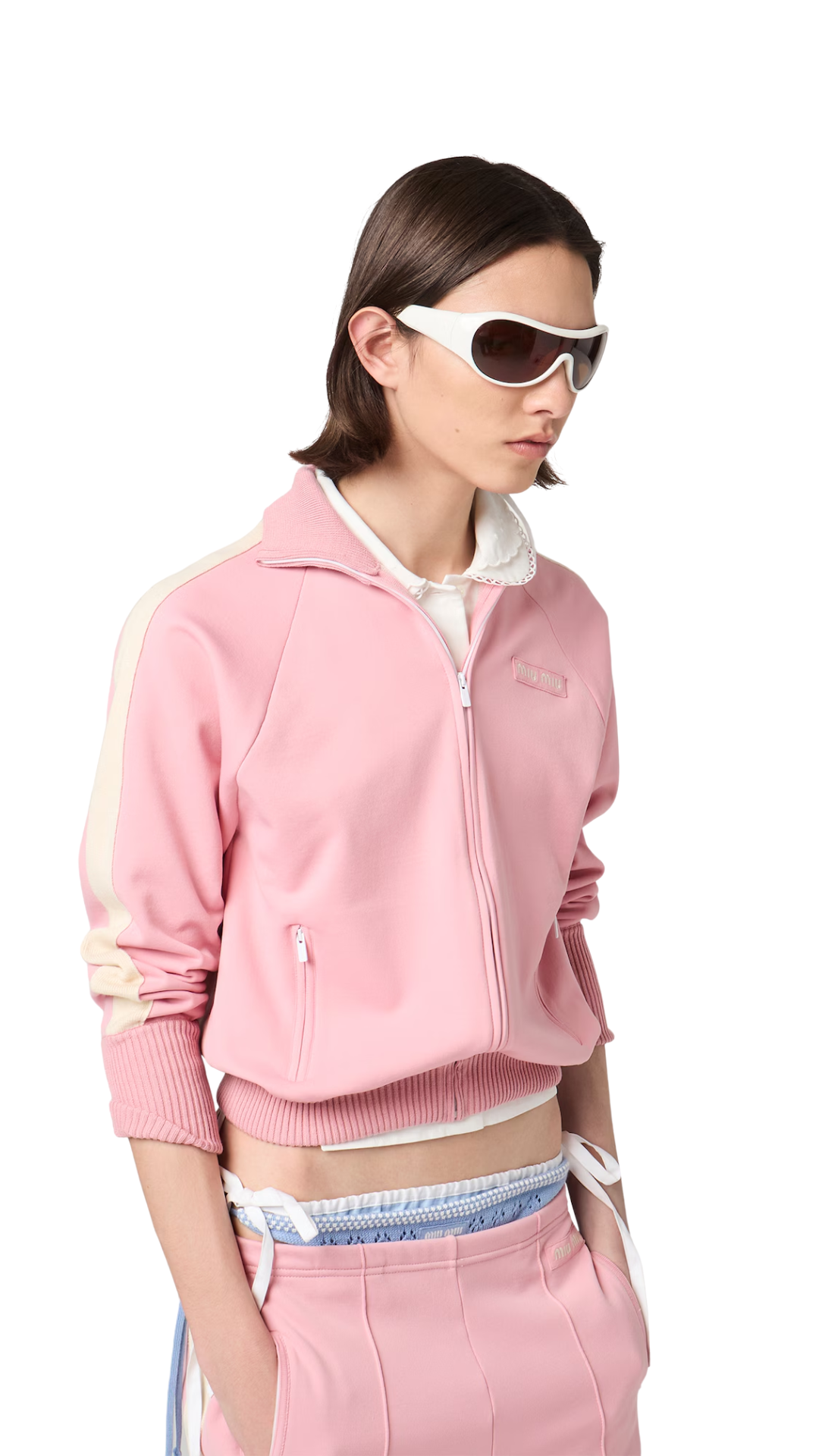 Technical Fabric Jacket in Alabaster/Ivory