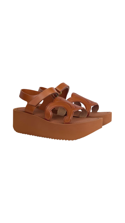 Sunny Sandal in Calfskin - Vegetal Tanning