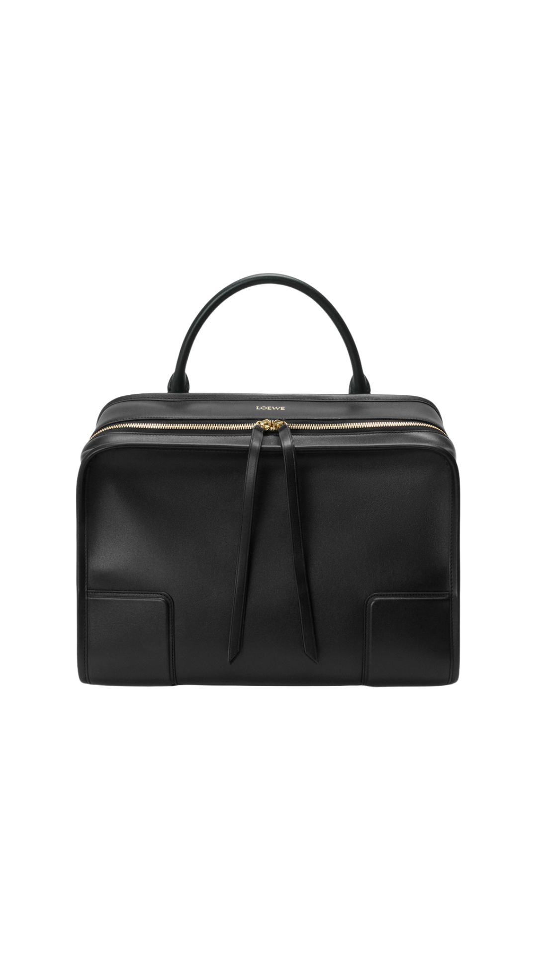 Large Skived Amazona 180 Bag in Black Soft Calfskin