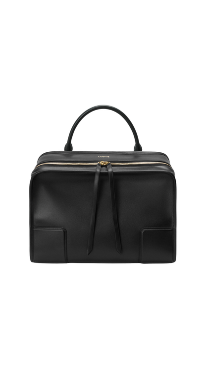 Large Skived Amazona 180 Bag in Black Soft Calfskin