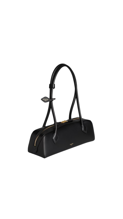Le Teckel Medium Bag in Black Calfskin