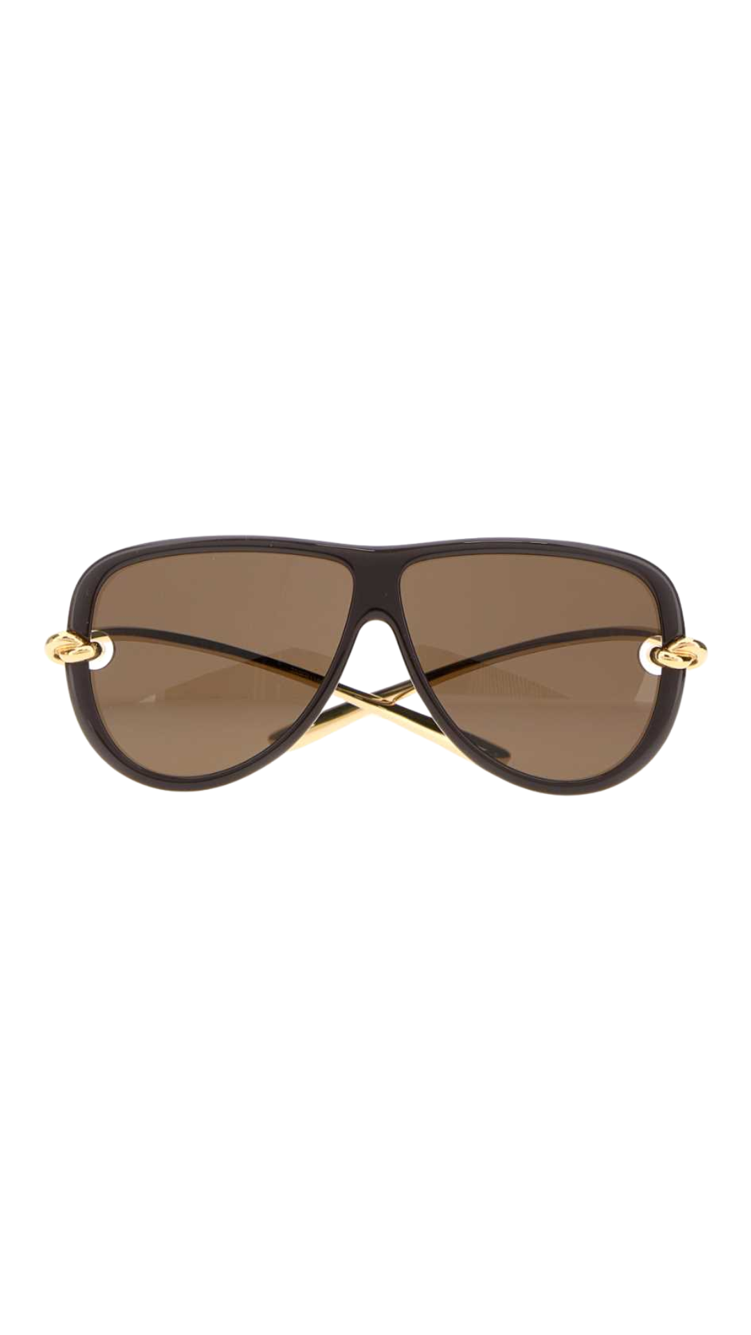 Knot Aviator Sunglasses in Brown