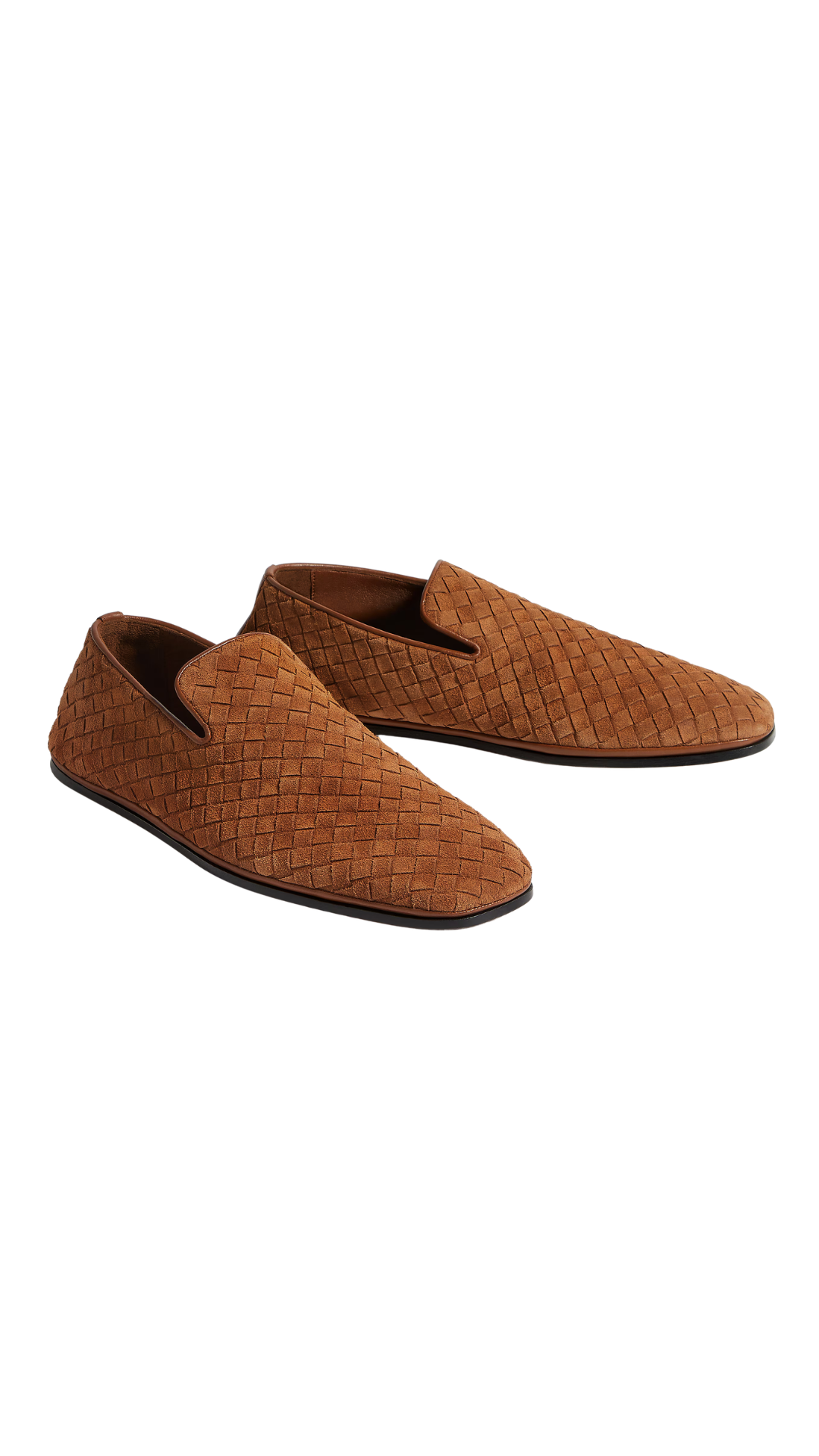 Palazzo Intrecciato Suede Slipper in Tannin