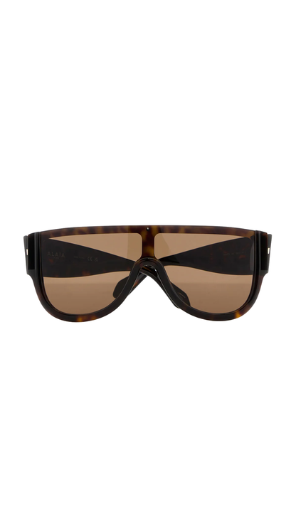 Printed Acetate Sunglasses in Brown