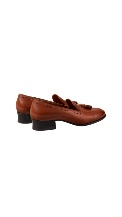 Serge Tassel Loafer in Glazed Honey