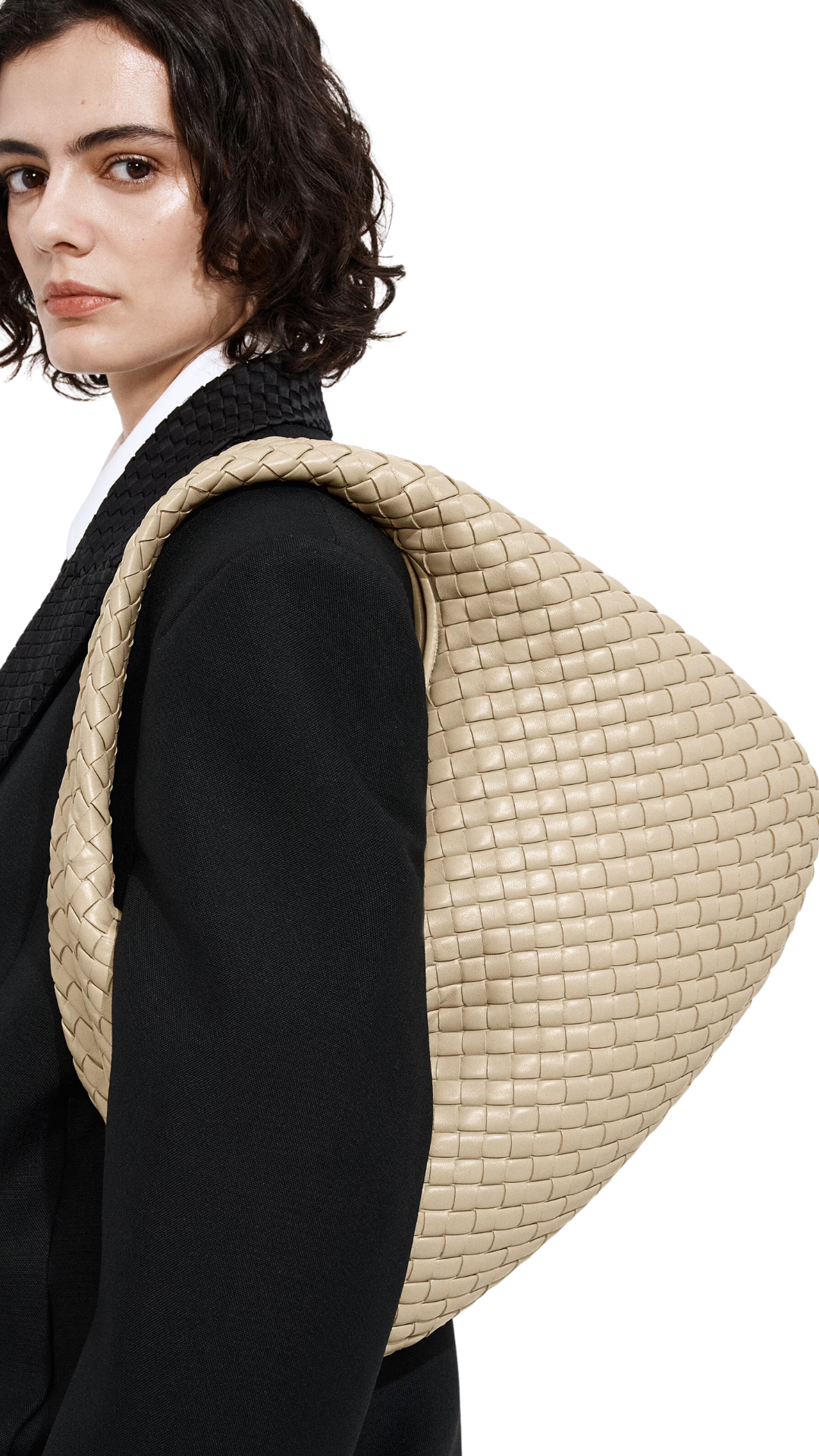 Veneta Shoulder Bag in Ecru