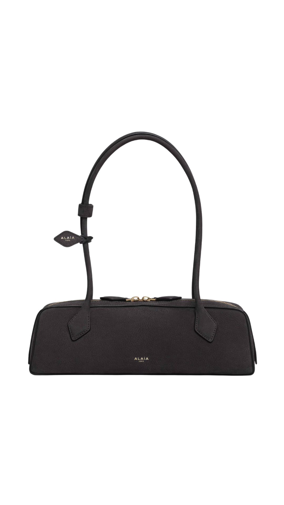 Le Teckel Medium Bag In Anthracite Nubuck