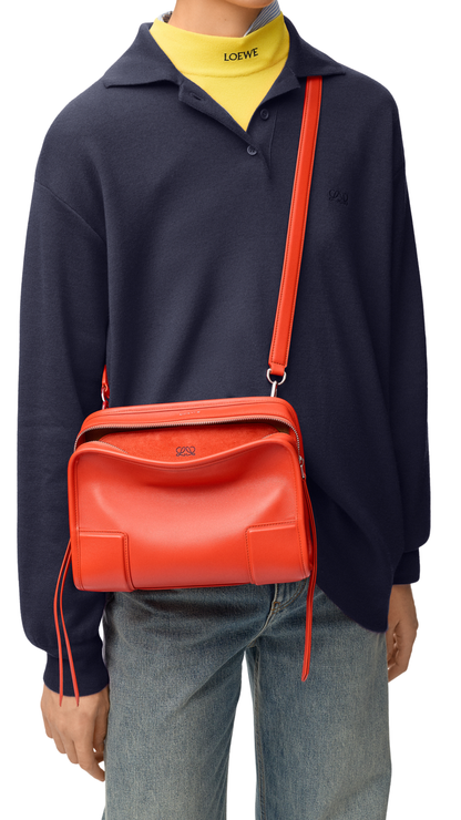Small Amazona 180 Bag in Sunrise Orange Soft Calfskin