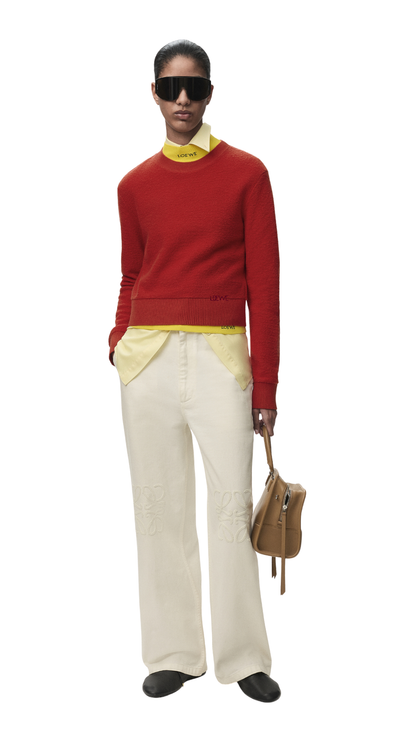 Sweater in Red Wool